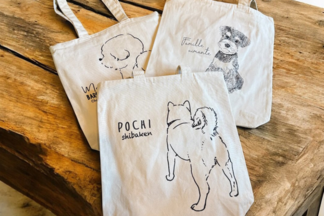 グラフィックトート　帆布キャンバス