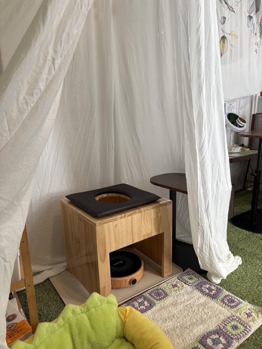 セルフよもぎ蒸しスペース